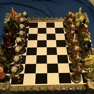 Ceramic handpainted CHESS SET
